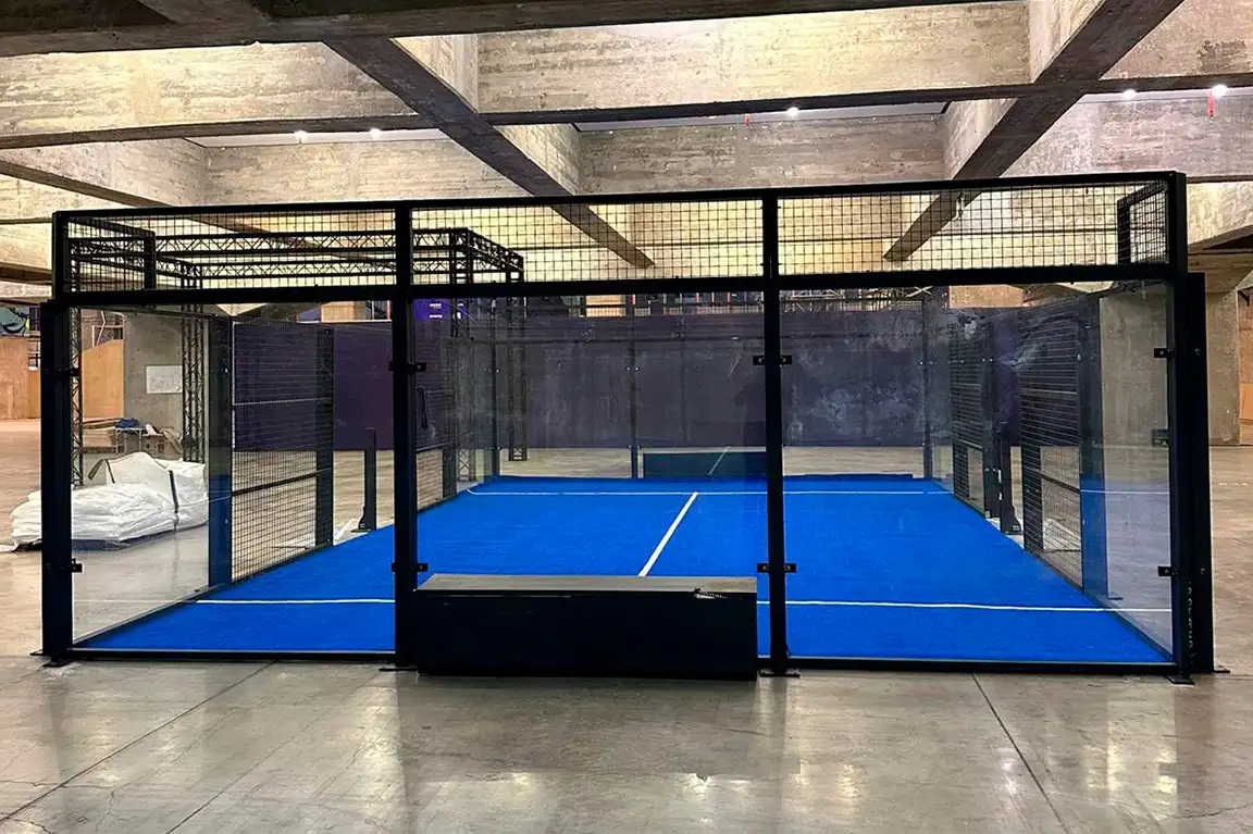 Mini cancha Teddy Padel en la Hexagon Cup en España