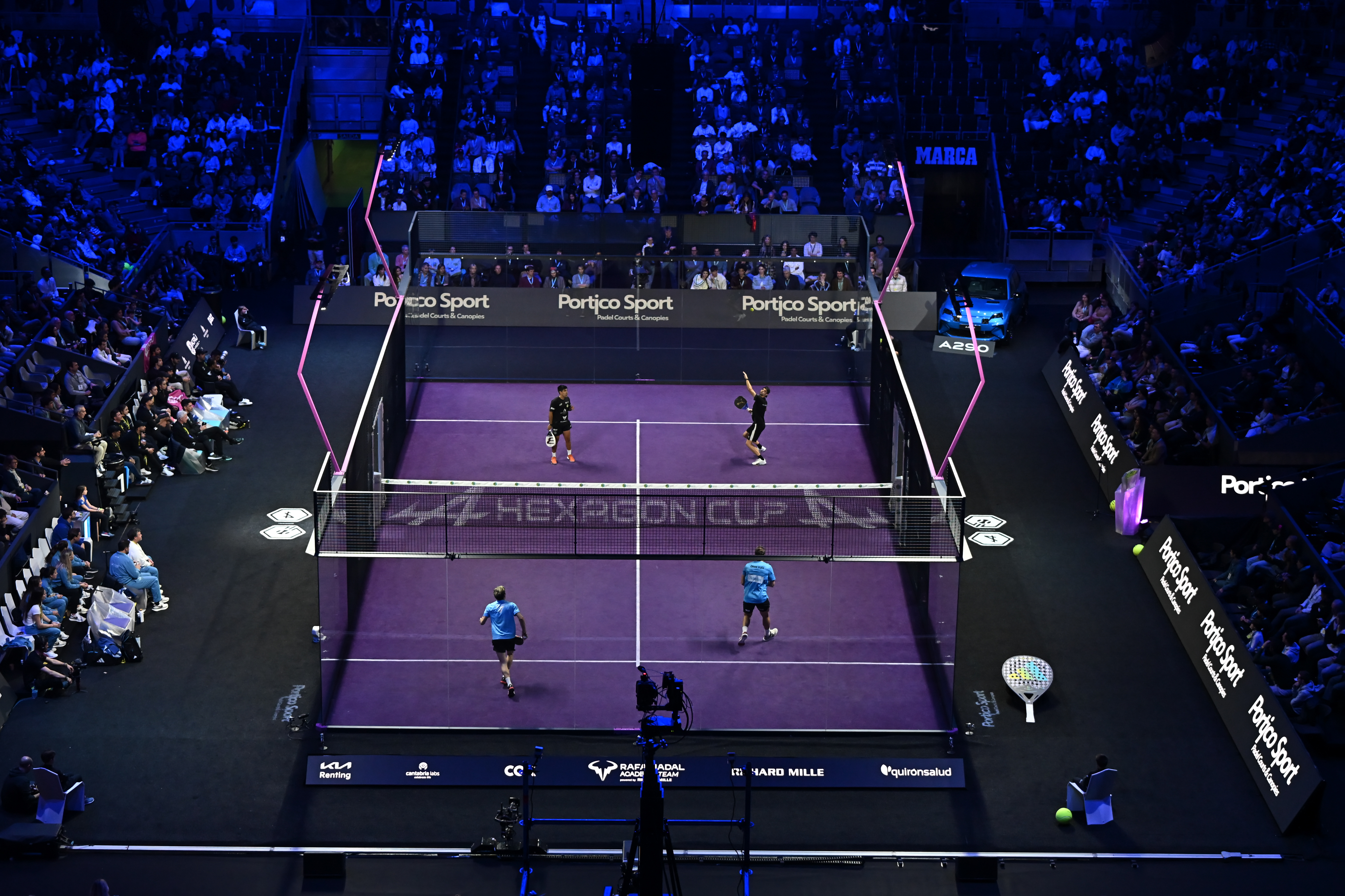 Pista oficial de pádel de Hexagon Cup